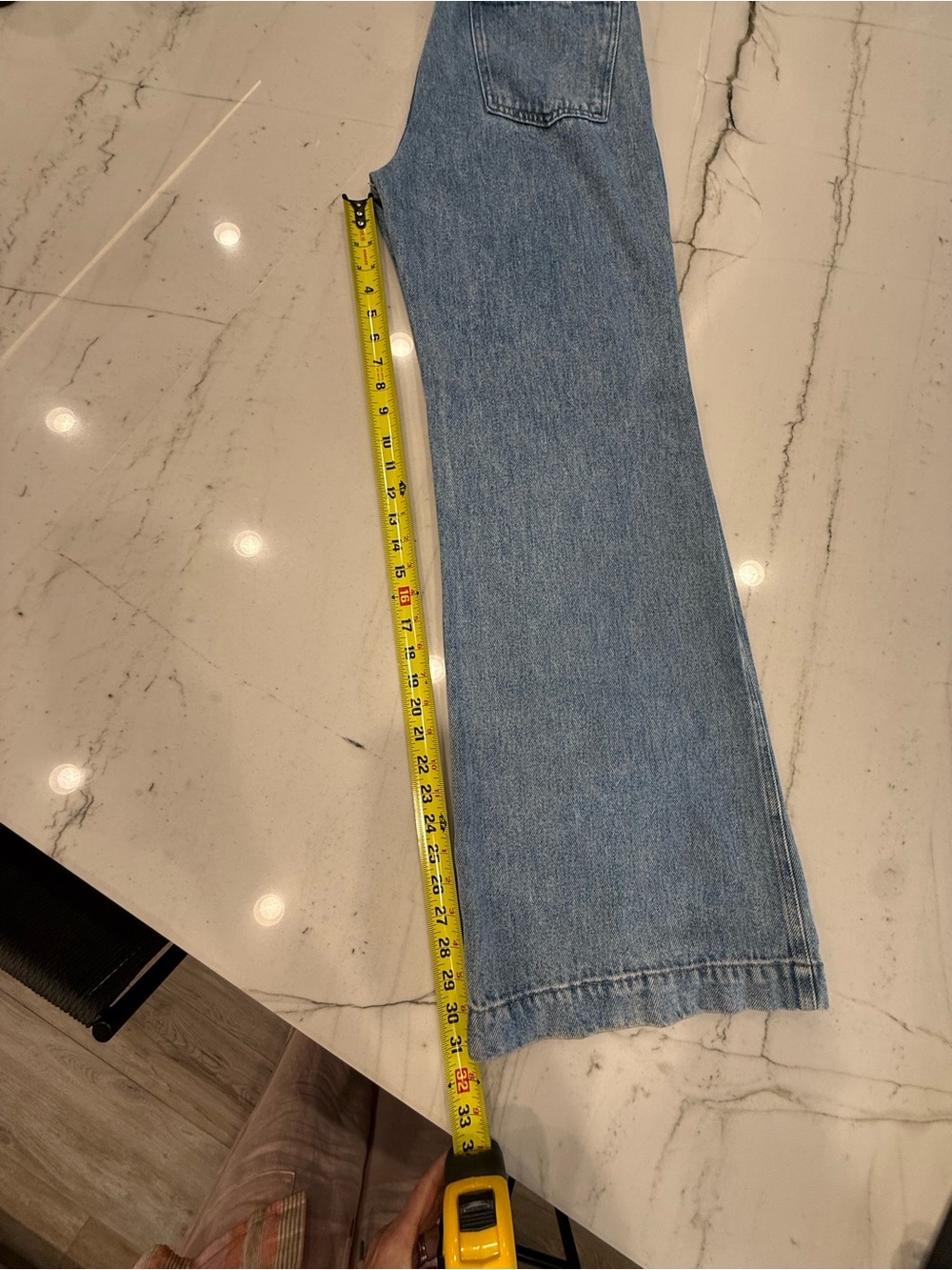 7 For All Mankind Light Blue Modern Dojo Trouser Jeans - Picture 8 of 9
